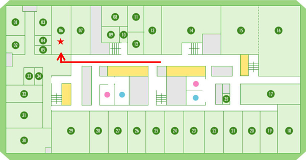 第1ビル5Fフロアマップ